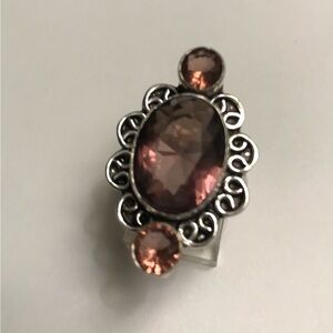 Pink Amethyst 925 Sterling Silver Ring